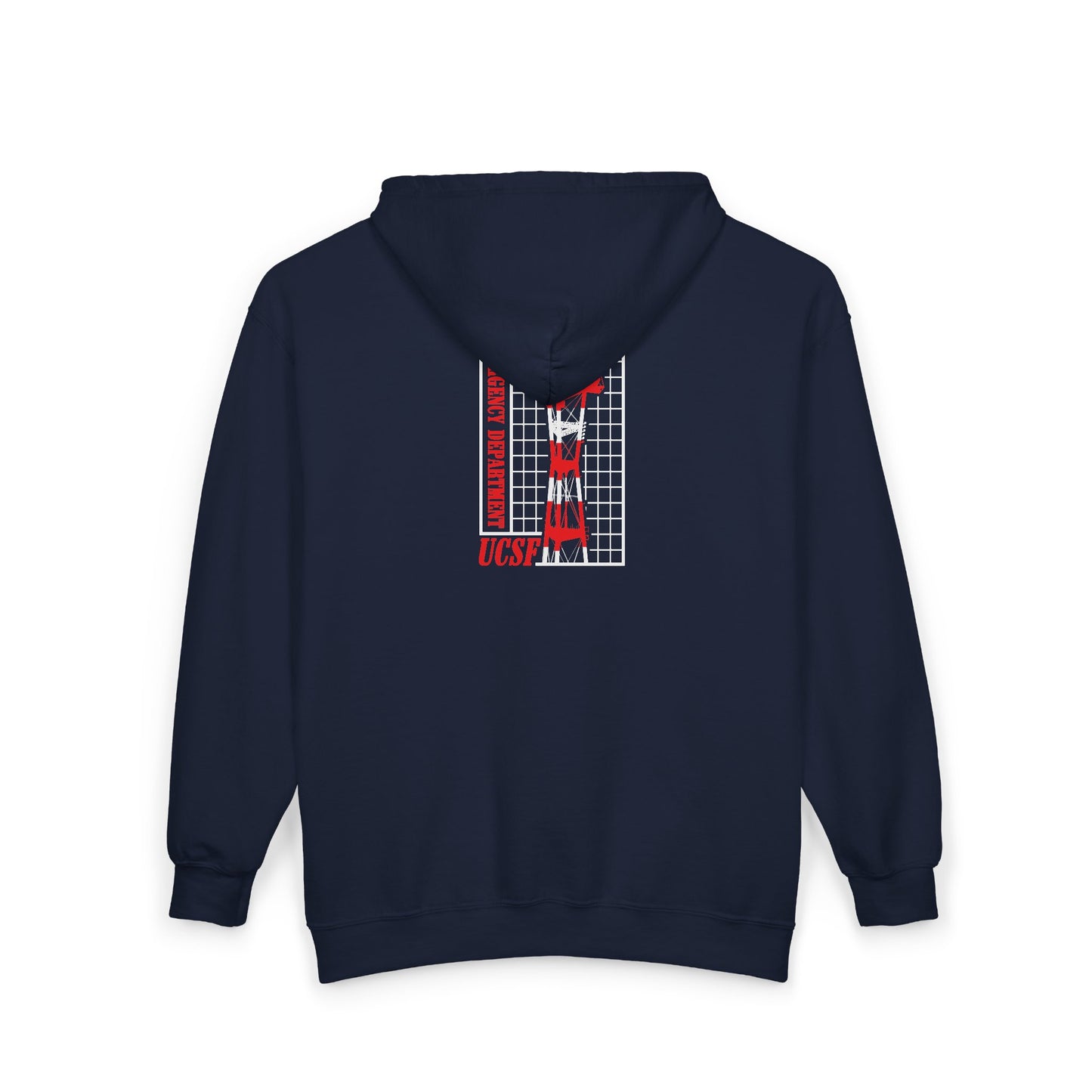 UCSF Sutro Tower Hoodie Embroidery